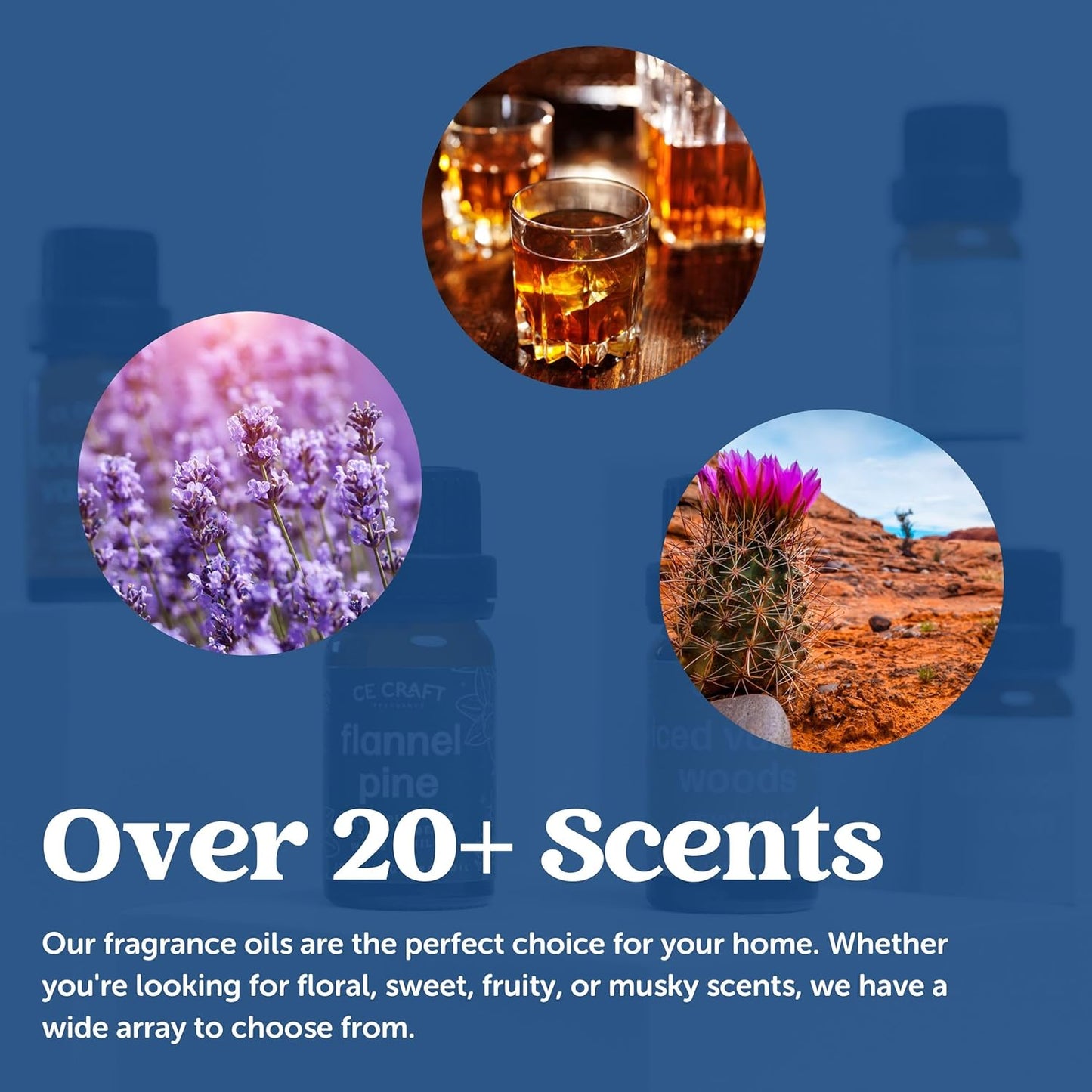 CANDECraftCo Premium Fragrance Oil – Diffuser Oils Fragrances Scented for Home, Candle Soap Making Supplies, Aromatherapy Blends for House (0.34 Fl Oz) (2-Pack, Barber Shop)