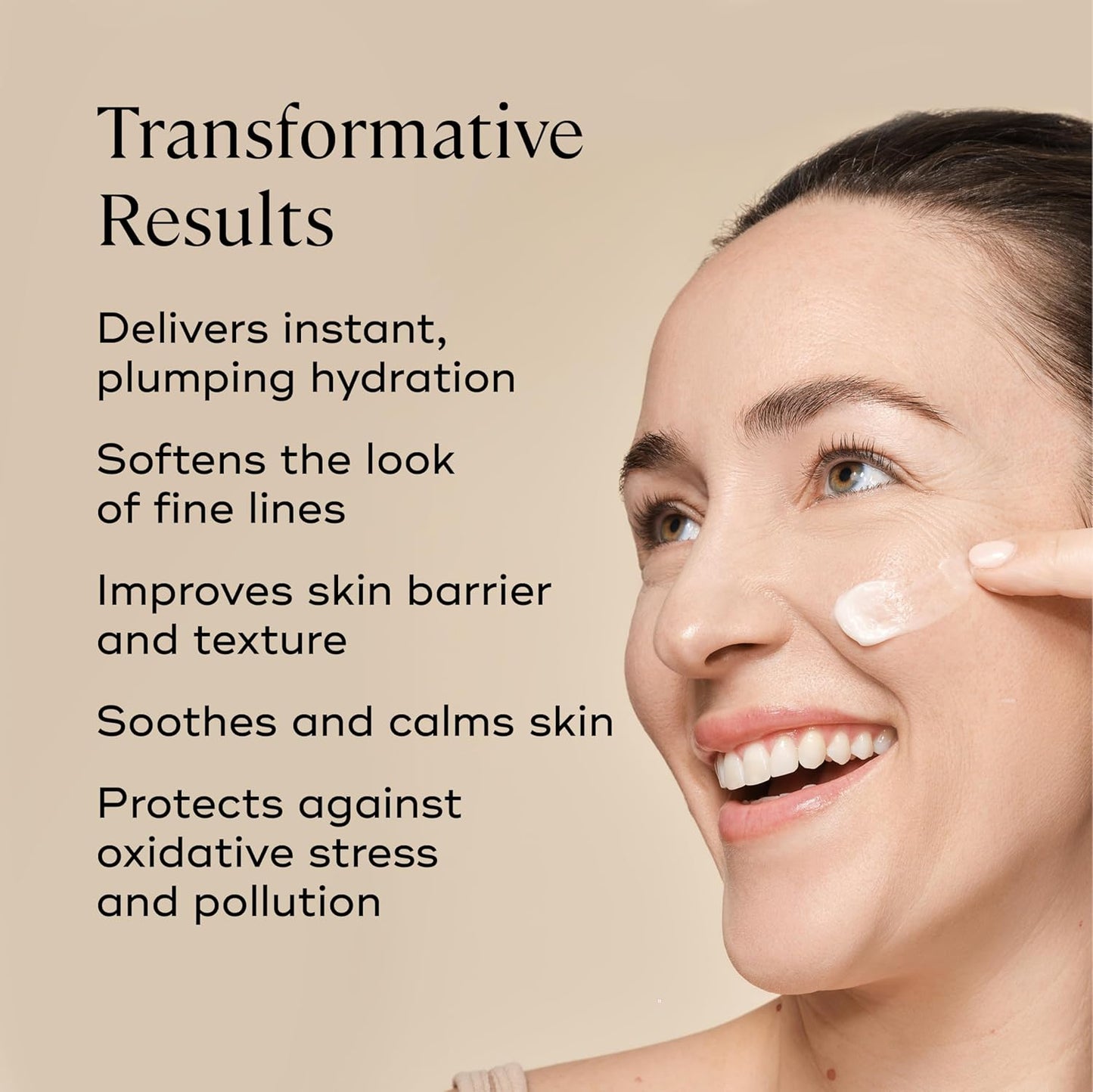 EVER Oil-Free Face Cream (Oily Skin)- Overnight Renewal Facial Lotion, Instant Face Lift Cream, Smooths Fine Lines, Restores Skin Elasticity, Packed with Hyaluronic Acid, Bakuchiol, and Peptides