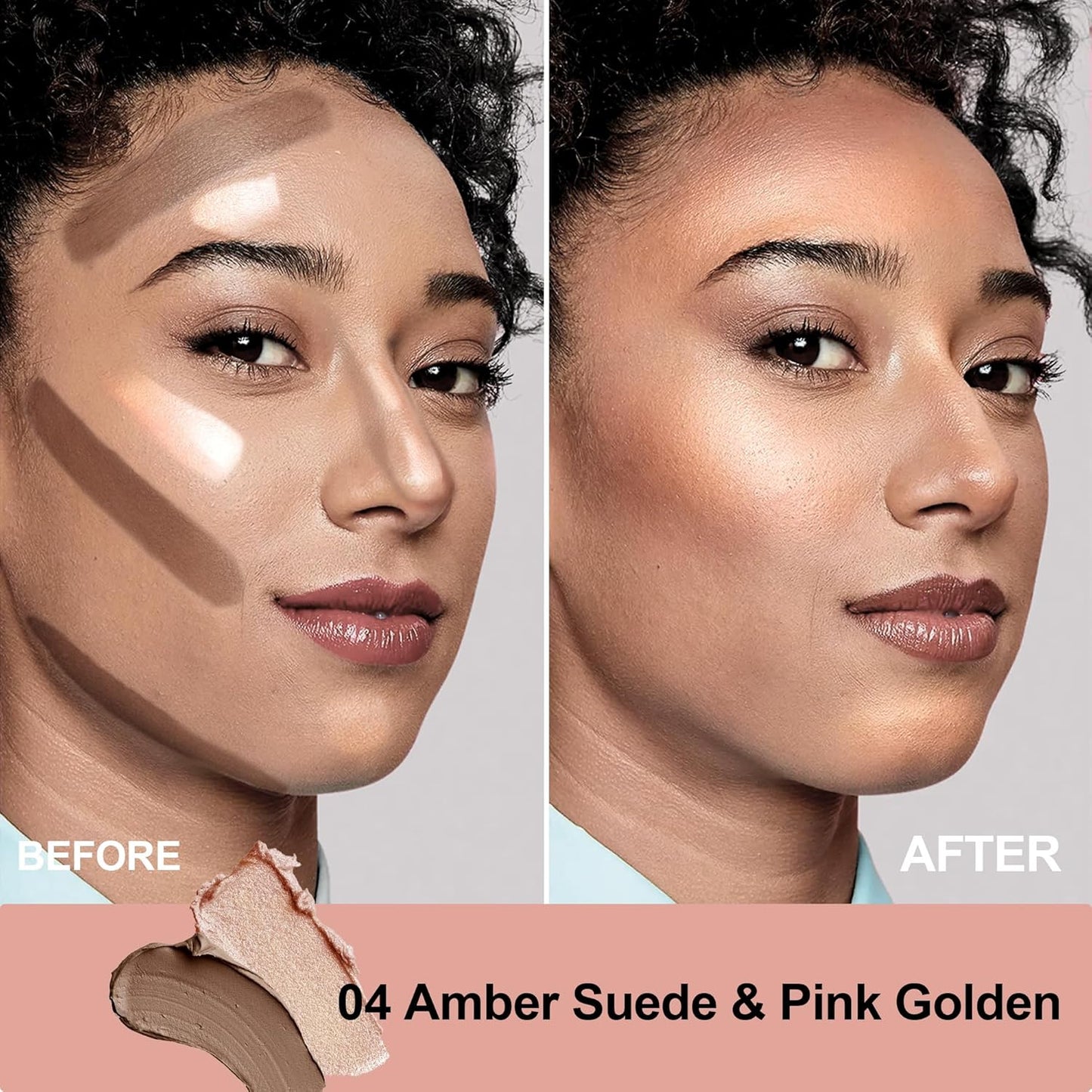 FV Contour Stick, Double-ended Contour and Highlighter Stick, Smooth & Blendable Cream Contour Stick with Natural Finish, Highly Pigmented & Long Lasting, Vegan & Cruelty-free, 04