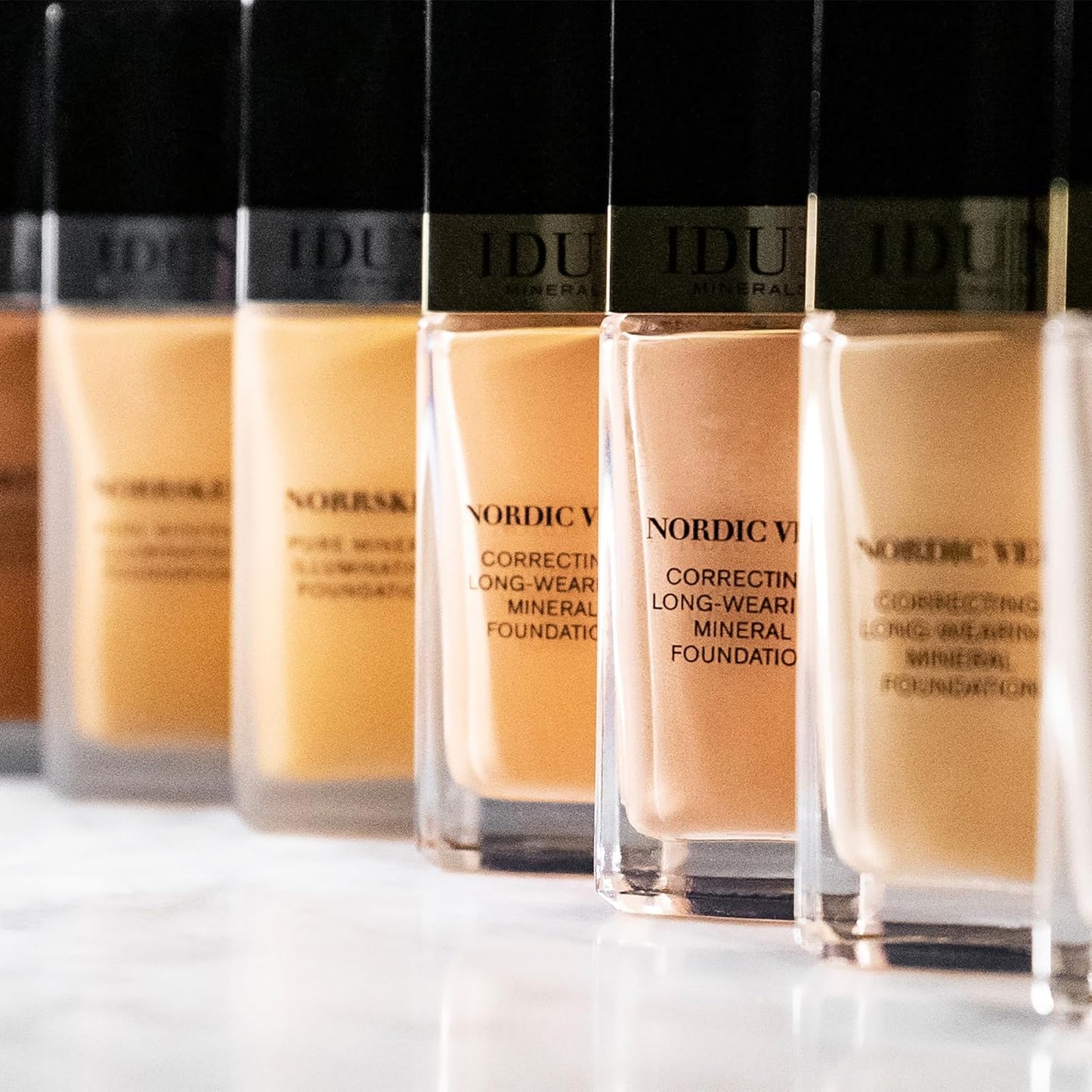 Nordic Veil Foundation - Full and Poreless Coverage, Long Lasting, Soft Matte Finish - Purified and Safe for Sensitive Skin - 314 Ylva - Medium Dark Neutral - 0.88 oz