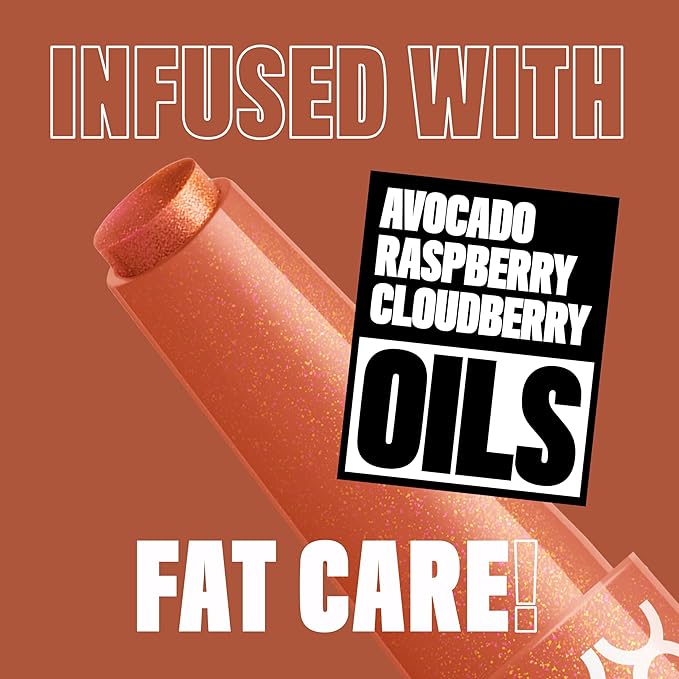 NYX PROFESSIONAL MAKEUP Fat Oil Slick Click, Lightweight, Buildable, Pigmented Vegan Lip Balm - Hits Different