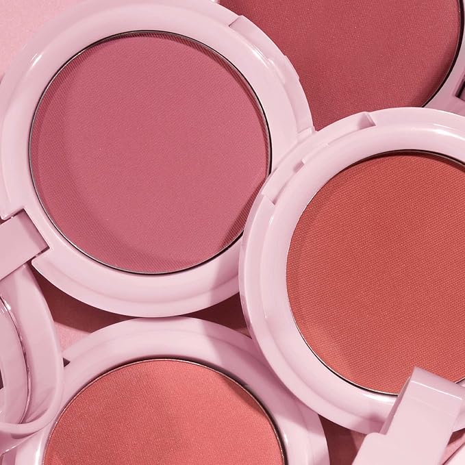 Mally Beauty Bulletproof Powder Blush - Confident Coral - Long-Lasting Flush of Color - Compact Blush Powder Makeup - Matte Finish