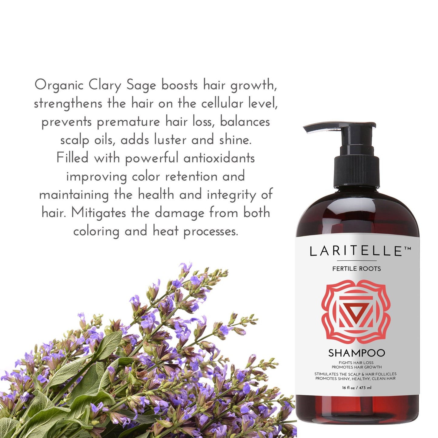 Organic Hair Growth Set Shampoo 17 oz + Conditioner 16 oz + Hair Loss Treatment 4 oz Ayurvedic Herbs, Lavender, Ginger, Rosemary NO GMO, Sulfates, Gluten, Alcohol, Parabens, Phthalates