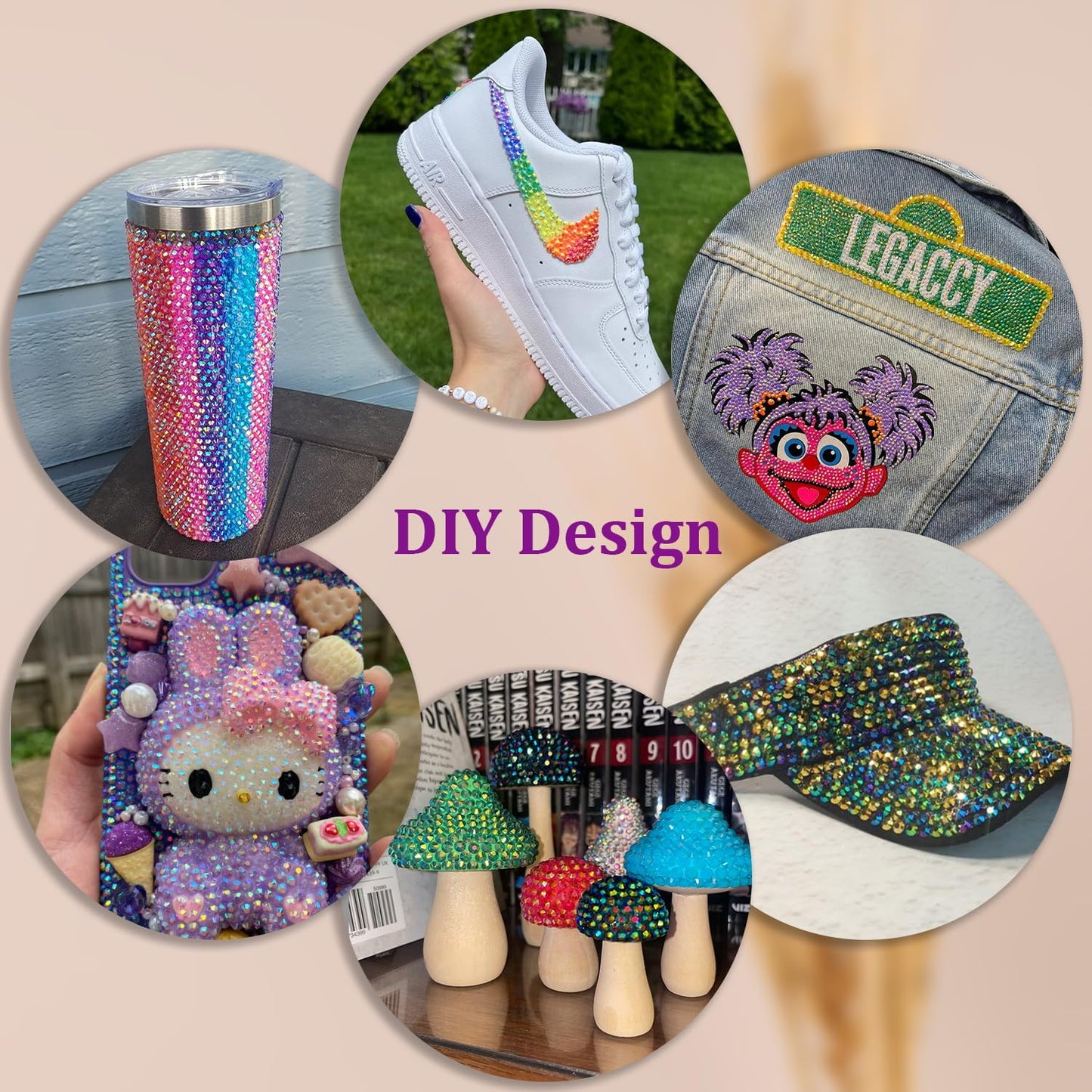 Resin Jelly Rhinestones for Crafting with B7000 Jewelry Glue, 2 Boxes Light Purple AB Flatback Crystals with 3Pcs 10ml Glue, Bedazzling Non Hotfix Gems for DIY Tumblers Clothing Shoes Manicure