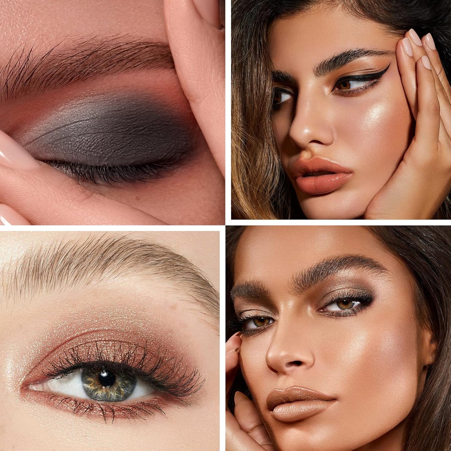 Naked Eyeshadow Palette, 12 Natural Nude Colors Longwearing Makeup, Matte Shimmer Blendable Eyeshadow Makeup Palette with Double-Ended Makeup Brush Neutral Shades for Every Day