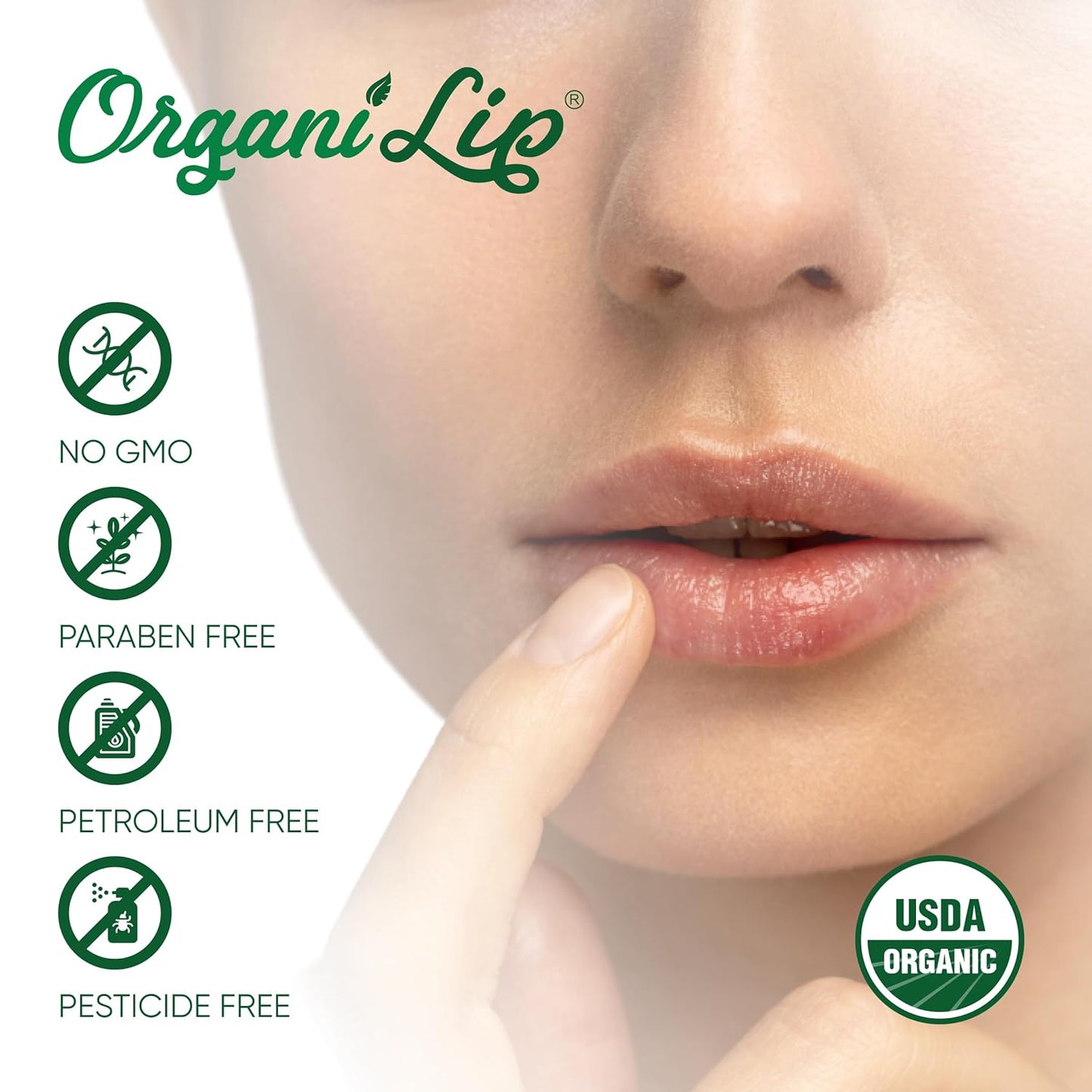 OrganiLip Organic Lip Balm, Variety3 Pack (Spearmint, Cherry, Acai), Ultra Hydrating Lip Moisturizer for Dry Lips, USDA Certified Organic,