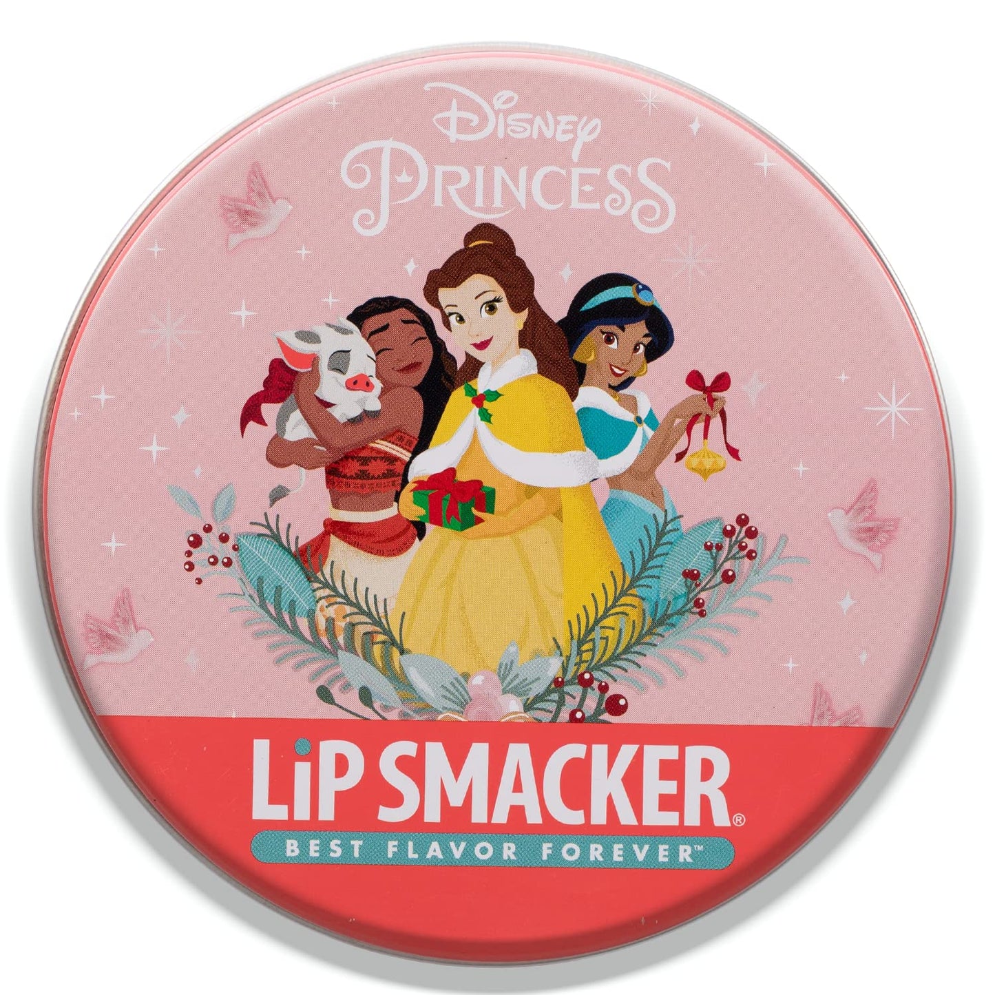 Lip Smacker Disney Princess Lip Balm Tin Trio Rapunzel, Belle, Ariel