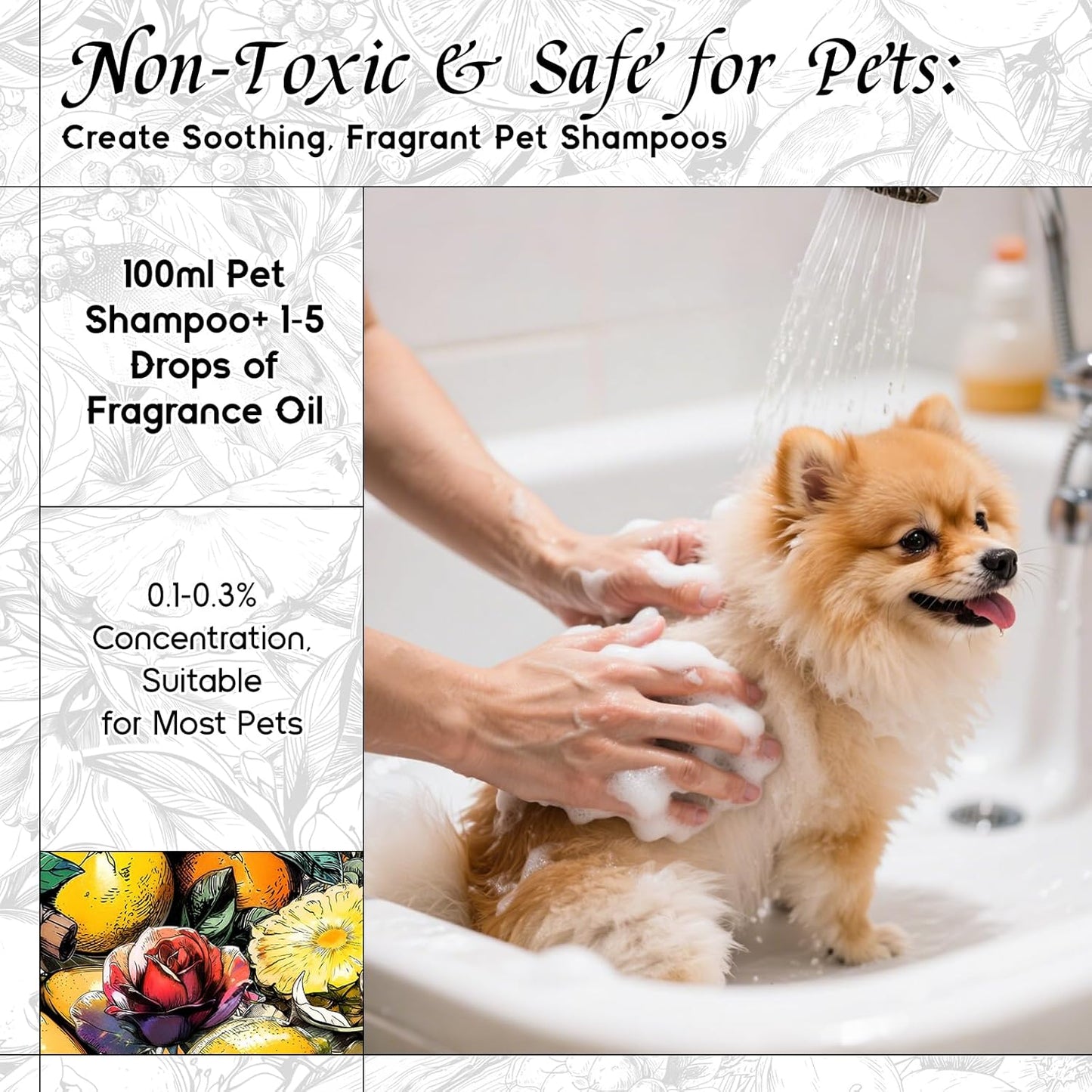 HIQILI Guardian Rose Fragrance Oil for Making Candles, Inspired by Byrdo No Men's Land Rosa, DIY Soaps, Perfume, Scent Diffusers, Skin & Hair Care - 5.07Fl Oz