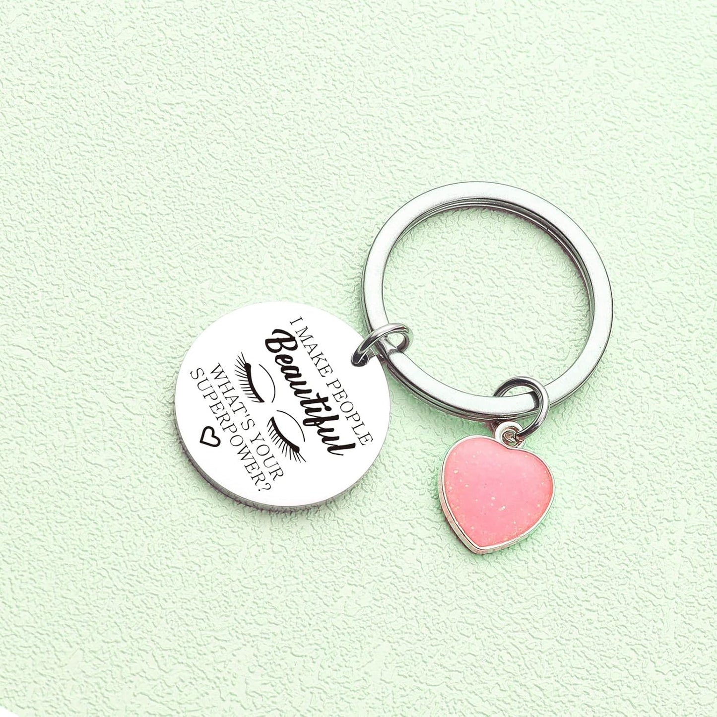 Lashes Keychain Lashes Girl Gift Eyelashes Artist Keychain Beautician Gift Makeup Lover Gift