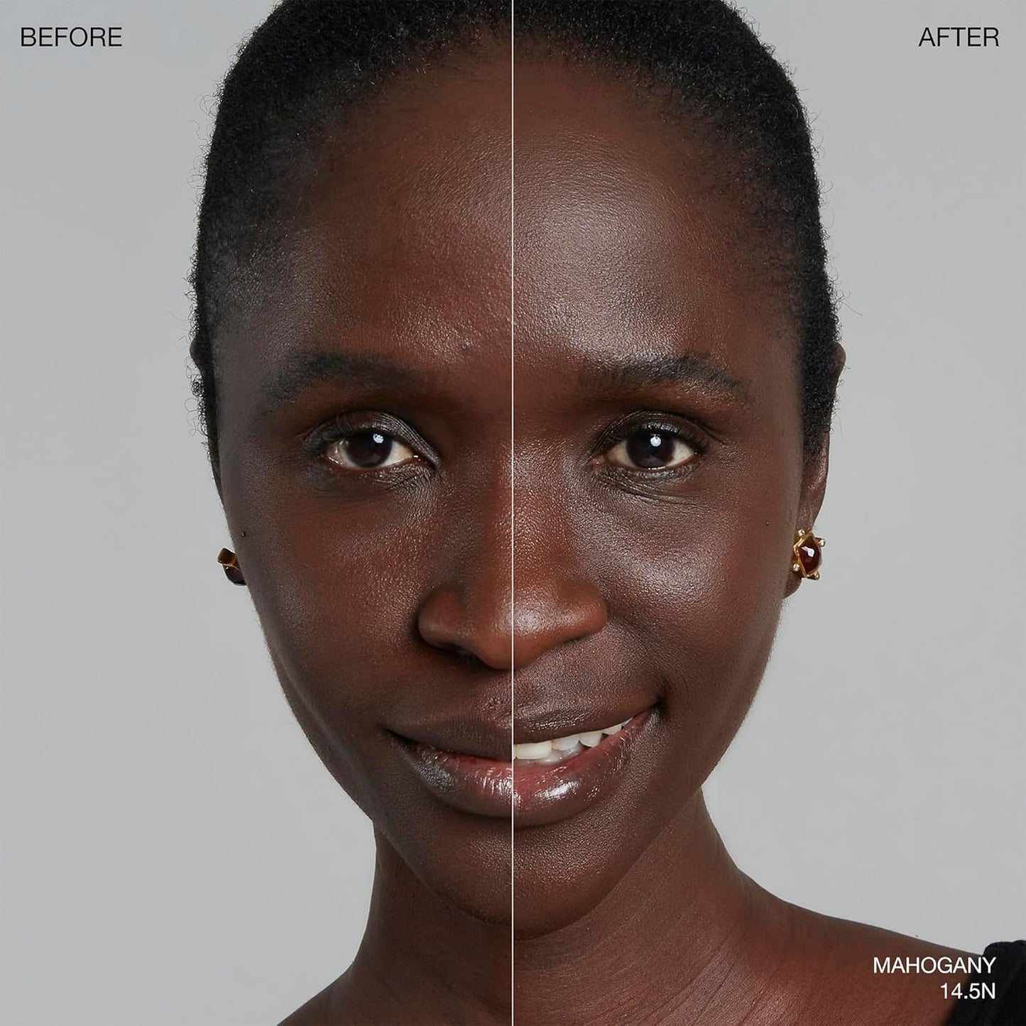 Ogee Sculpted Complexion Foundation Stick (Mahogany 14.5N - Deep Cocoa, Rich Undertones) Full Coverage Foundation Makeup - Instantly Balance & Even Complexion - 70% Organic Ingredients