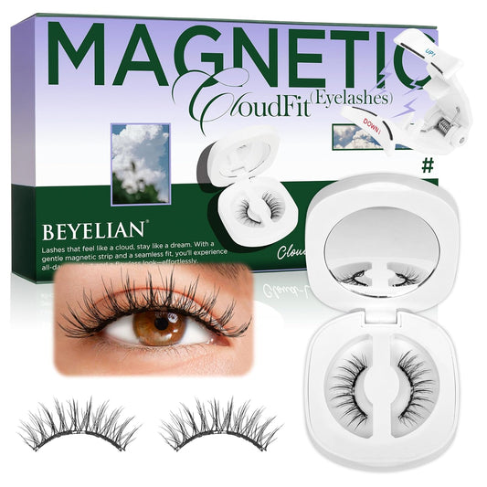 BEYELIAN Magnetic Eyelashes with Applicator Kit, Reusable Natural Look 3D Lashes, Easy Apply Soft Magnetic Lashes for Eye Makeup (Lightweight & Comfortable)
