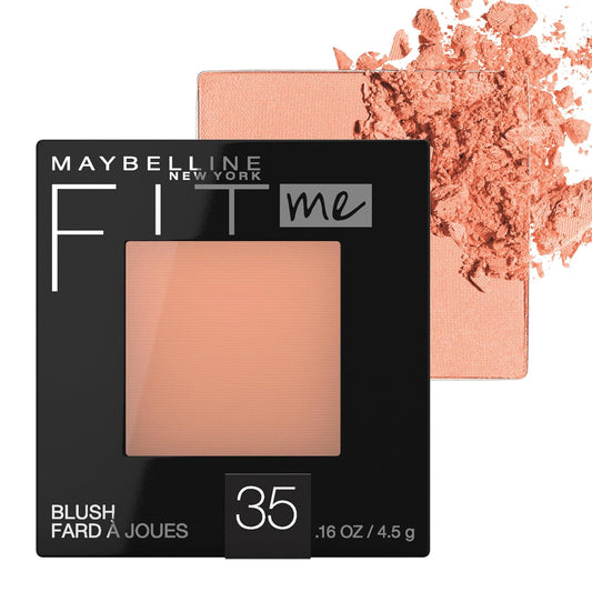 Maybelline Fit Me Blush, Lightweight, Smooth, Blendable, Long-lasting All-Day Face Enhancing Makeup Color, Coral, 1 Count