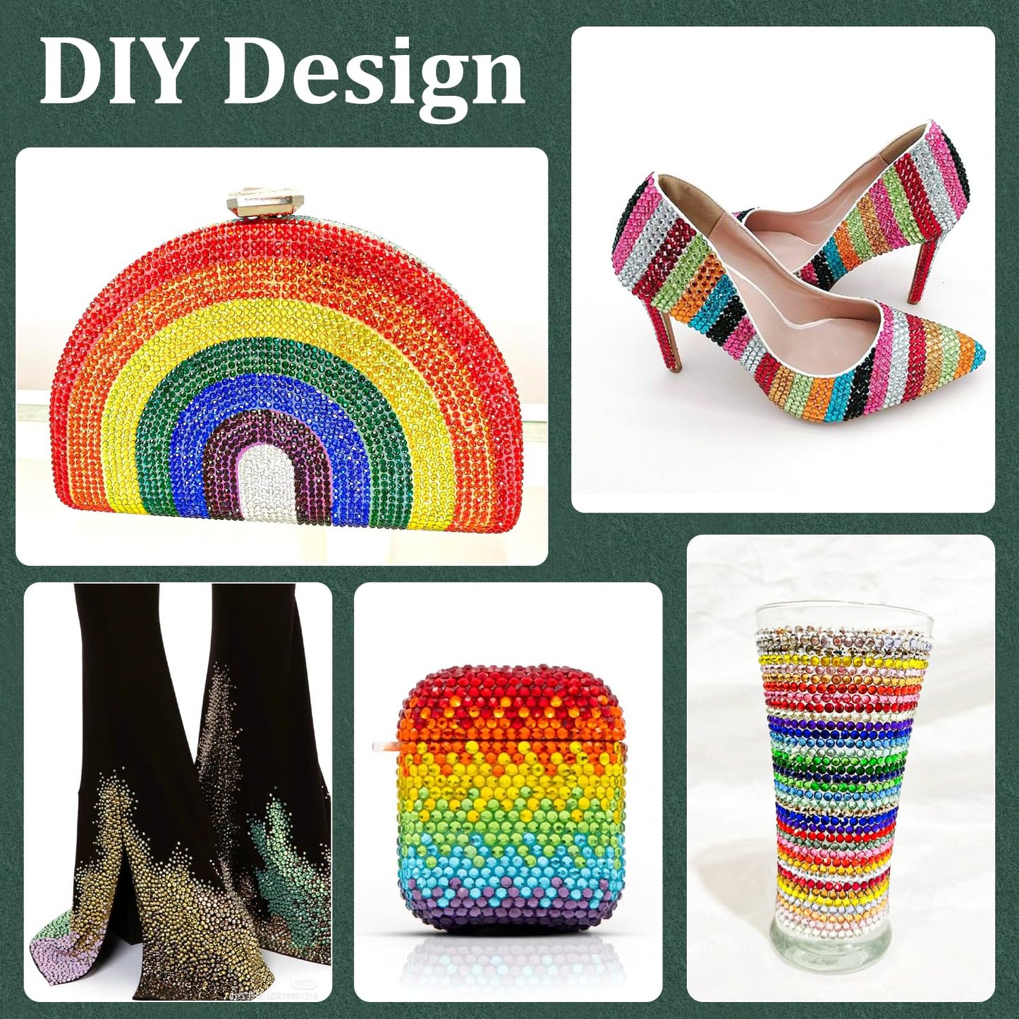 Resin Rhinestones for Crafting with B7000 Jewelry Glue, 2 Boxes Sliver Flatback Crystals with 3Pcs 10ml Glue for Bedazzling Crafts DIY Nail Art Makeup，Non Hotfix Gems for Clothing Shoes