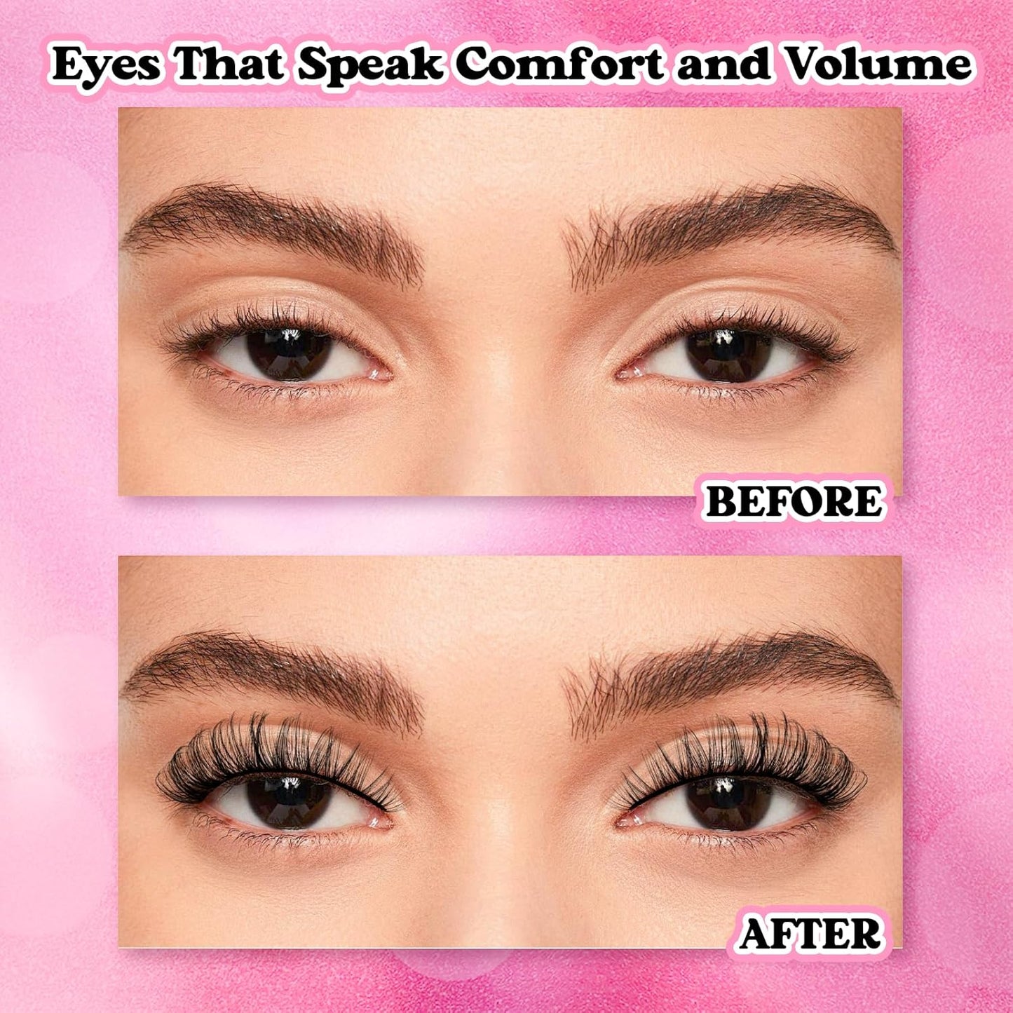 Cluster Lashes D Curl Lash Clusters 280 Pcs Lash Extension Clusters Individual Lashes Soft DIY Eyelash Extensions Mixed Tray Eyelash Clusters Natural Look (40D+50D-0.07D, 8-16mm)