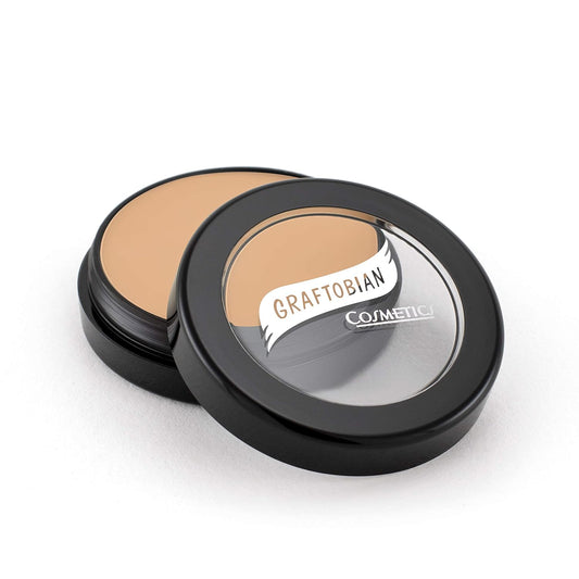 Graftobian HD Glamour Crème Foundation 1/2oz, Weightless Full Coverage Makeup, 65 Inclusive Shades, For All Skin Types, Natural or Full-Glam Looks, For Professionals and Beginners, Buttermilk