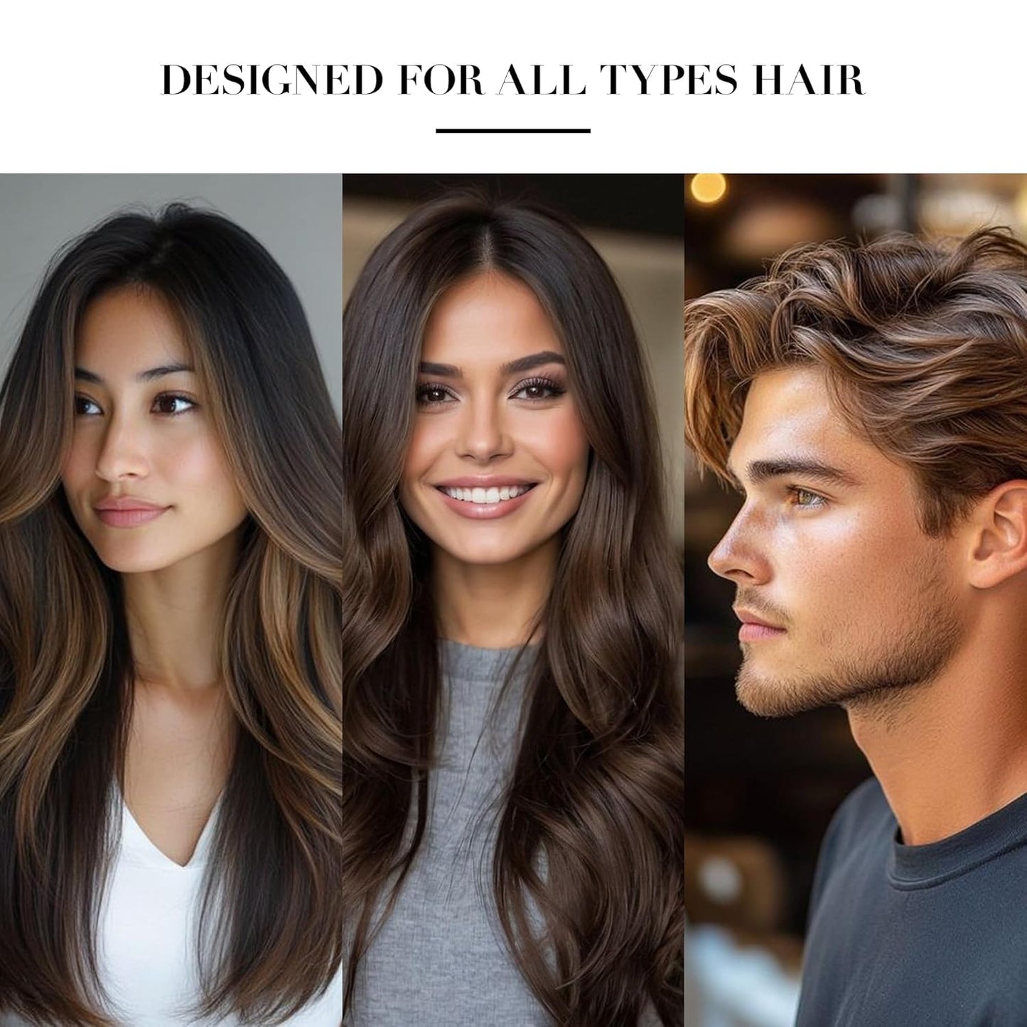 Bamboo Brush for Hair Growth – Natural Bamboo Bristles Detangling & Scalp Massage Hairbrush – Ergonomic Wooden Handle – All Hair Types for Women, Men & Kids