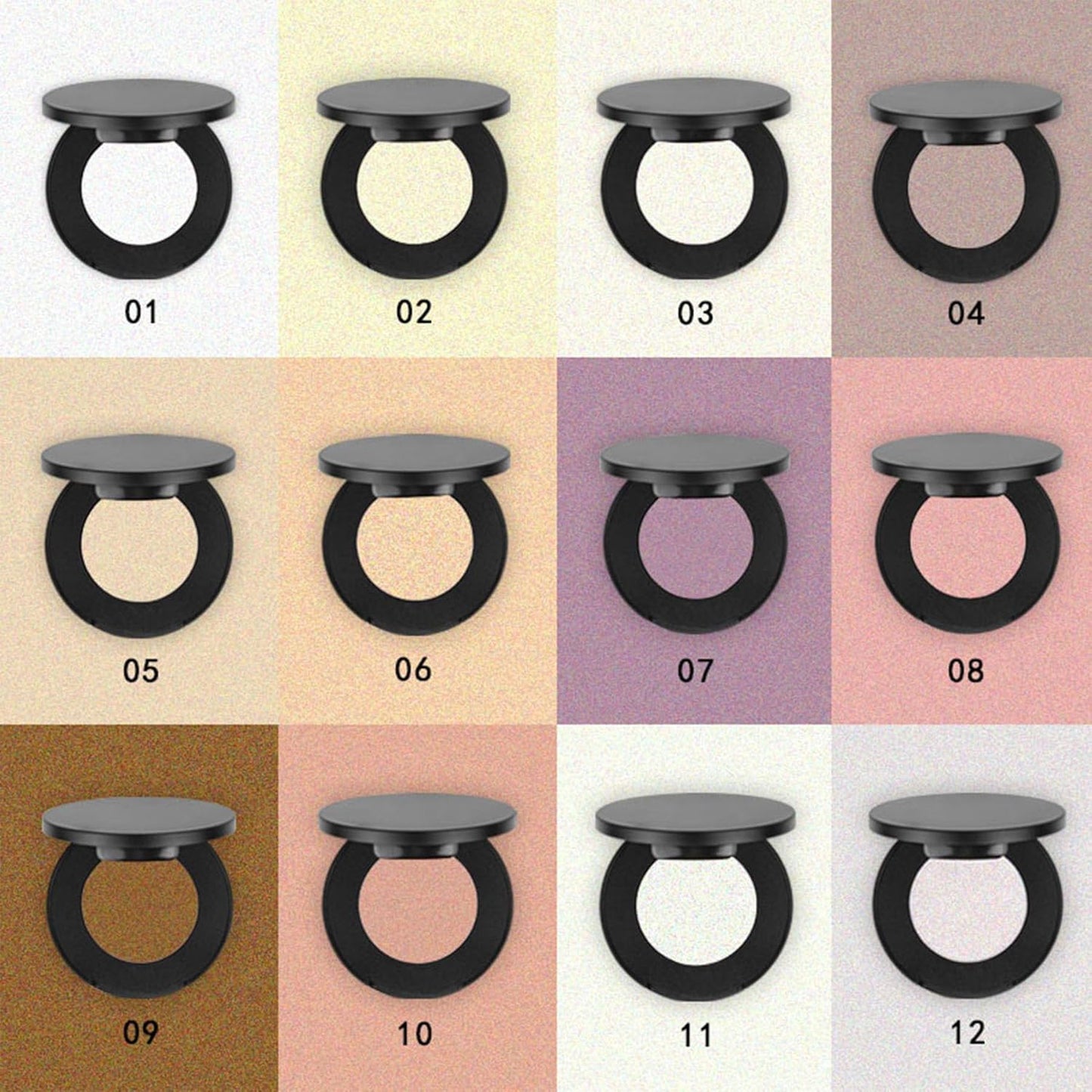 Face Highlighter Powder Palette, Glossy Glitter Illuminator Powder, Shimmer Shades for Face Highlighter Makeup, Highly Pigmented Natural Shiny Highlight Makeup Illuminator Highlighter 9