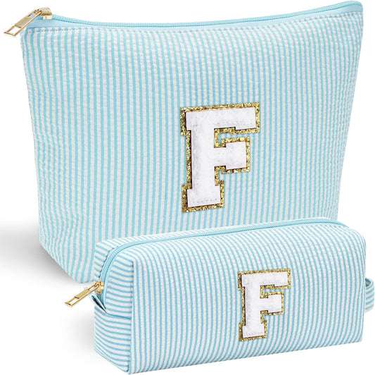 YOOLIFE Personalized Mothers & Graduation Gifts - Initial Cute Monogram Makeup Bags