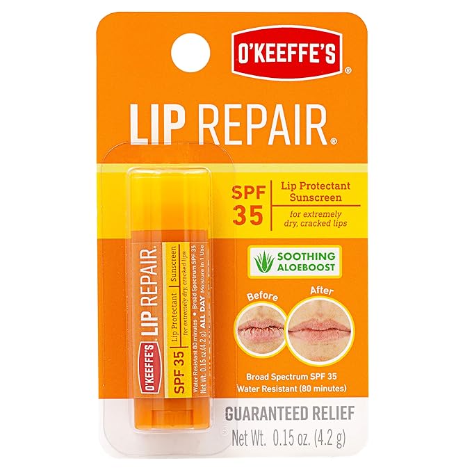 O'Keeffe's Lip Repair SPF 35 Lip Balm, (Pack of 2)