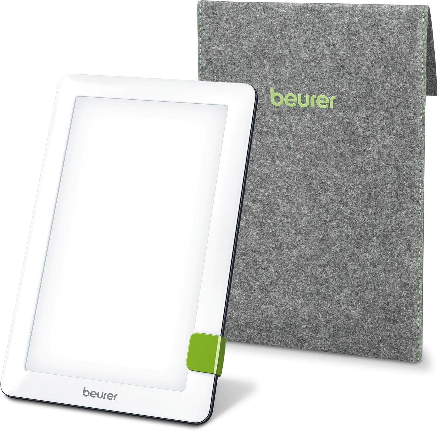 Beurer TL30 Portable Daylight Lamp- UV-Free 10,000 Lux LED Bright White Light Therapy for Home, Travel, & Office Lighting