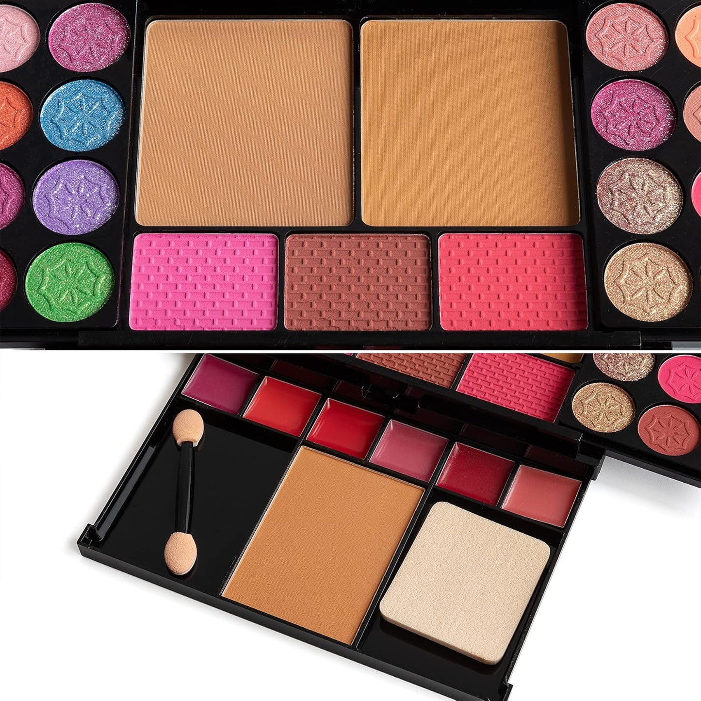 All in One Makeup Kit - 36 Eyeshadow Palette, 28 Lip Gloss, 4 Concealer, 3 Blusher, 1 Highlight & Contour, Bronzer, Glitter Cream, 1 Brush - Face Eye Make Up Set Gift for Beginners And Pros