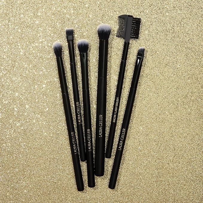 LAURA GELLER NEW YORK All-Over Eye Shadow Brush, Black Wooden Handle