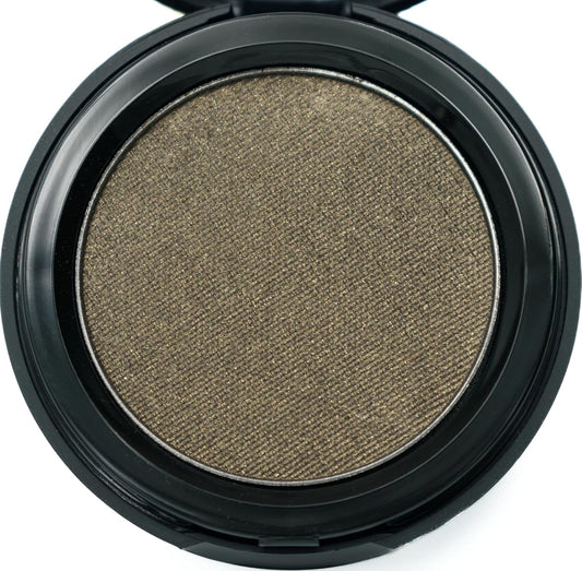 Enchanted Dark Gold Metallic Shimmering Pressed Powder Single Vegan Eyeshadow; Talc, Paraben & Cruelty Free