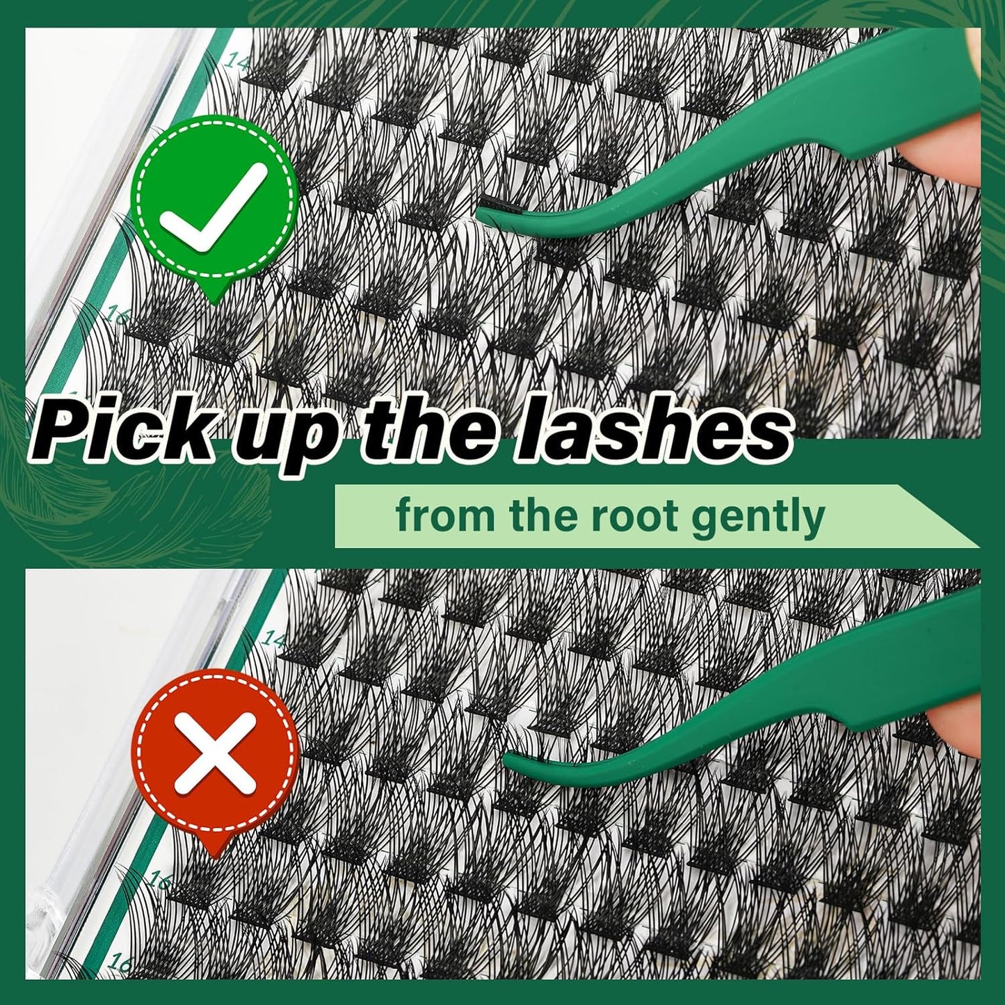 KEYYOU Lash Clusters 144pcs Individual Lashes D Curl 16mm Eyelash Clusters Super Lightweight Air Touch Cluster Lashes Soft&Wispy Comfortable Easy to DIY at Home(Air02-D-16mm)