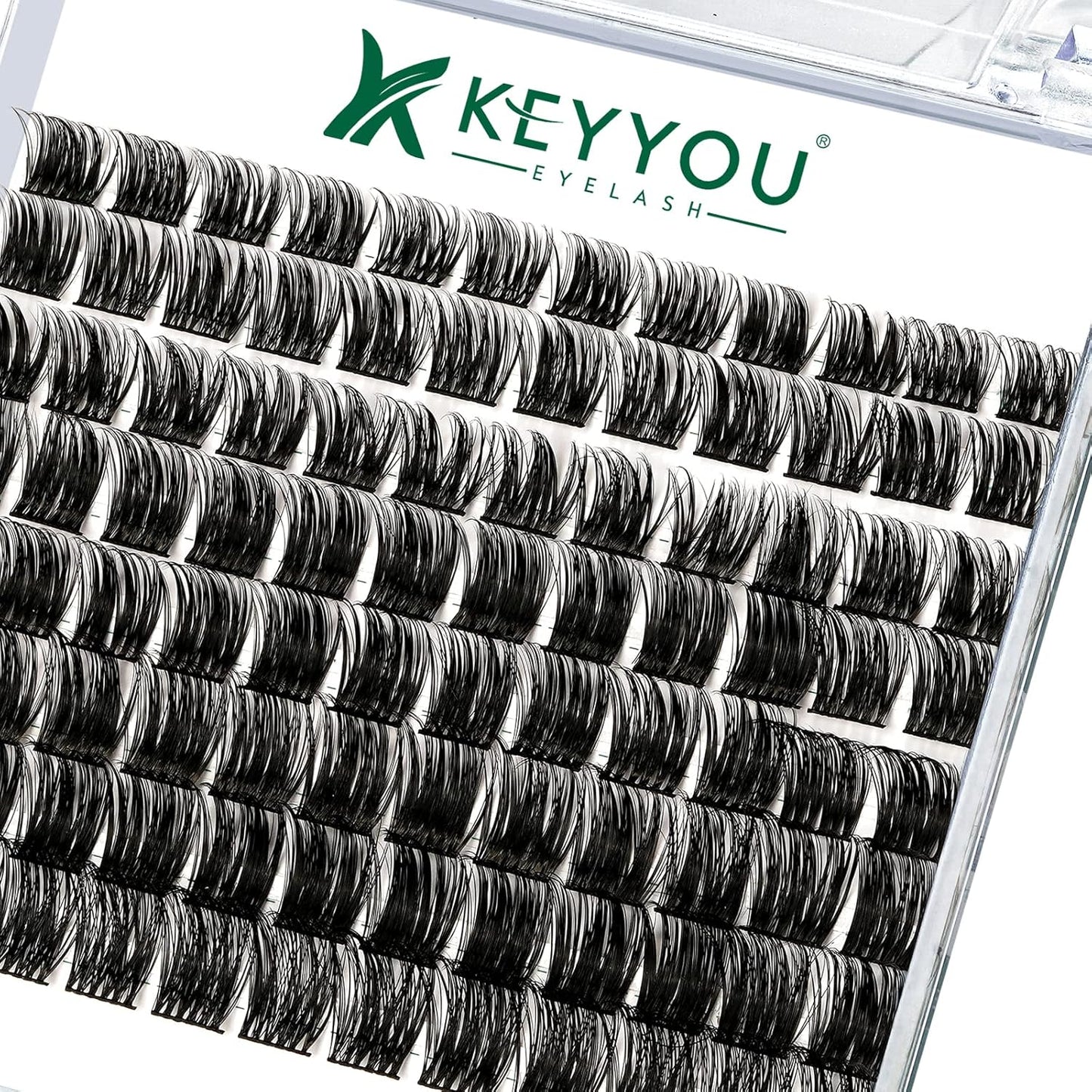 Lash Clusters 96pcs Individual Lashes Y12 D Curl 8-18MIX Cluster Lashes KEYYOU Volume Wispy Lash Extension Soft&Comfortable Easy DIY at Home(Y12 D-8-18MIX)