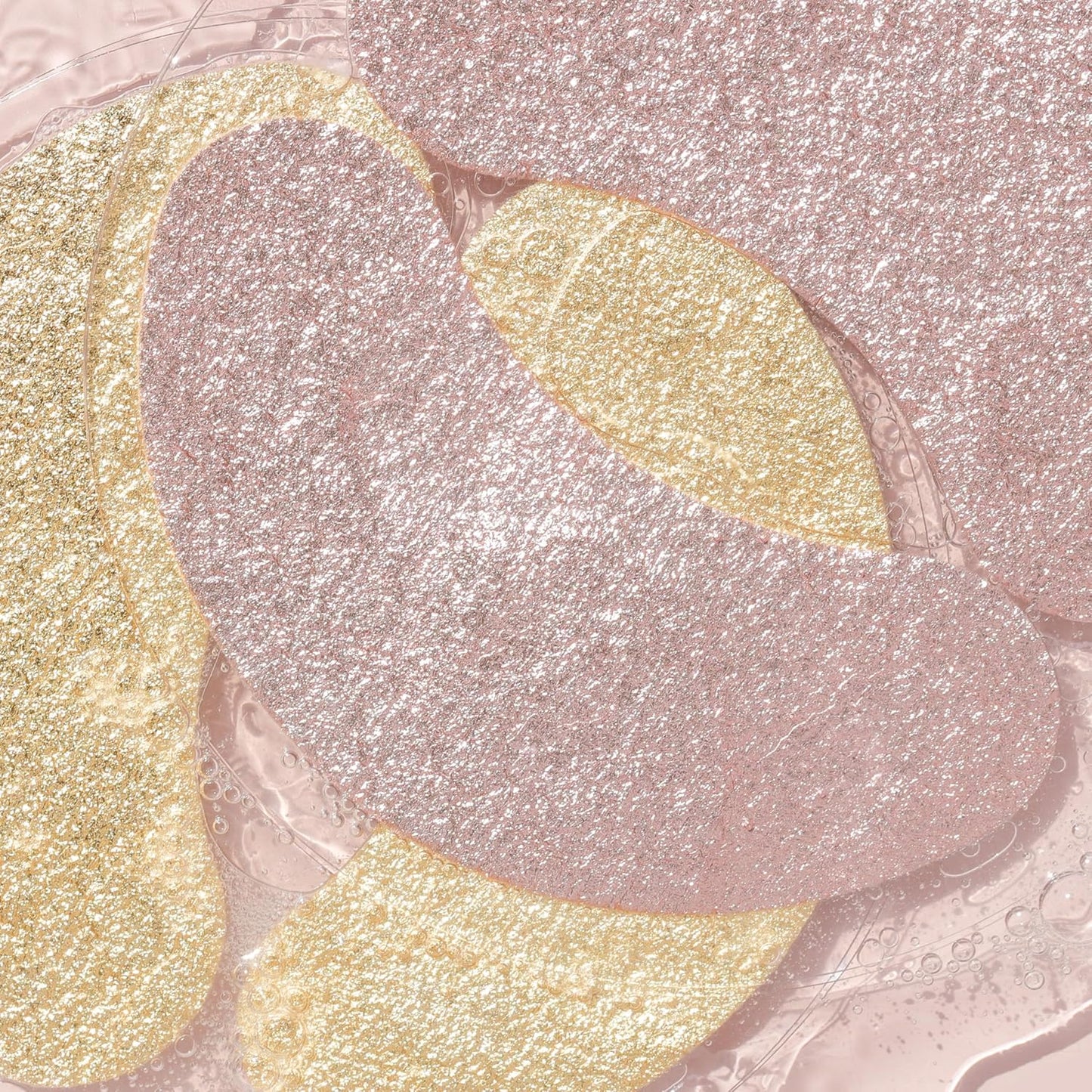 Wander Beauty Baggage Claim - Rose Gold Foil Under Eye Patches For Dark Circles and Puffiness - Under Eye Mask Depuffs & Firms - Brightening Eye Mask for Under Eye Bags (6 Pairs)