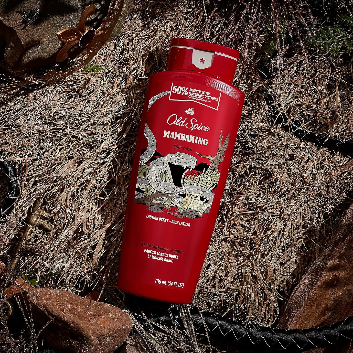 Old Spice Body Wash for Men, MambaKing, 24 oz (Pack of 4)